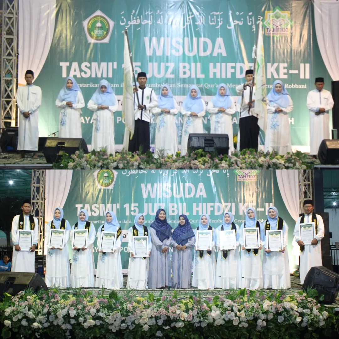 Dokumentasi wisuda Tasmi 15 Juz Bil Ghoib Ke - 2 Dengan tema - Melestarikan Kalam ilahi,Menumb (1